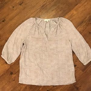 KENAR 3/4 sleeve printed blouse